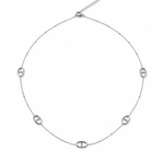 Collier Sunlight en acier inoxydable doré avec maillons ovales - Ordiajade
