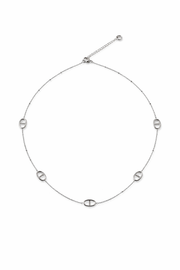 Collier Sunlight en acier inoxydable doré avec maillons ovales - Ordiajade