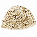 Crochet Skull cap scintillant et texturé, accessoire de mode tendance Ordiajade