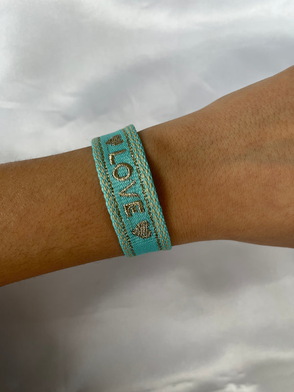 Bracelet Love Eau Turquoise