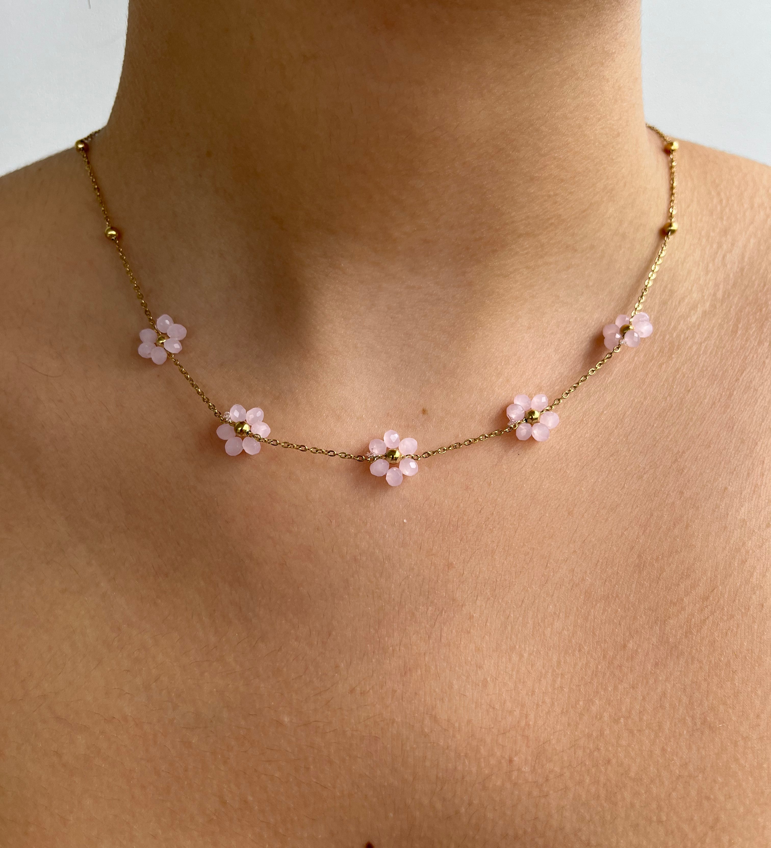Spring Flowers necklace (available in several colors)