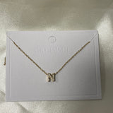 Cuty Initial Rhinestone Necklace