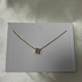 Cuty Initial Rhinestone Necklace