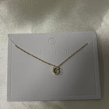 Cuty Initial Rhinestone Necklace