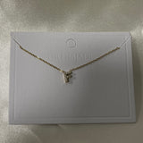 Cuty Initial Rhinestone Necklace