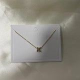 Cuty Initial Rhinestone Necklace