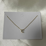 Cuty Initial Rhinestone Necklace