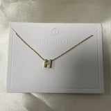 Cuty Initial Rhinestone Necklace