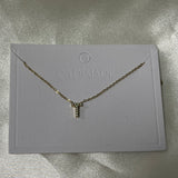 Cuty Initial Rhinestone Necklace