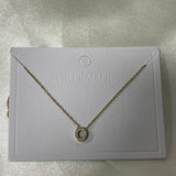 Cuty Initial Rhinestone Necklace