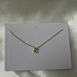 Cuty Initial Rhinestone Necklace