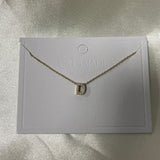 Cuty Initial Rhinestone Necklace