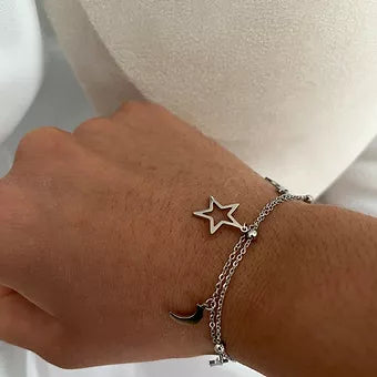 Bracelet Astres (existe en Doré ou Argenté)