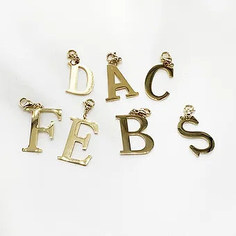 Large Letter Initial Charms