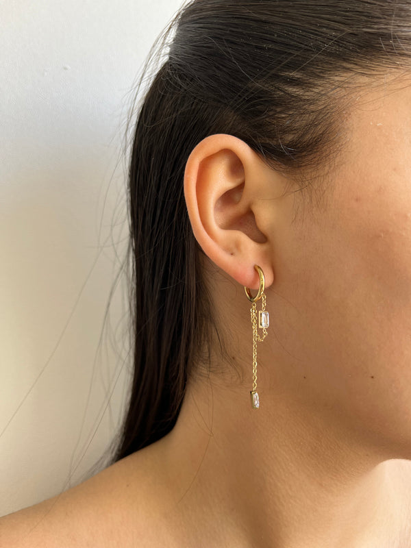 Boucles d’oreilles Hinata (existe en Doré ou Argenté)