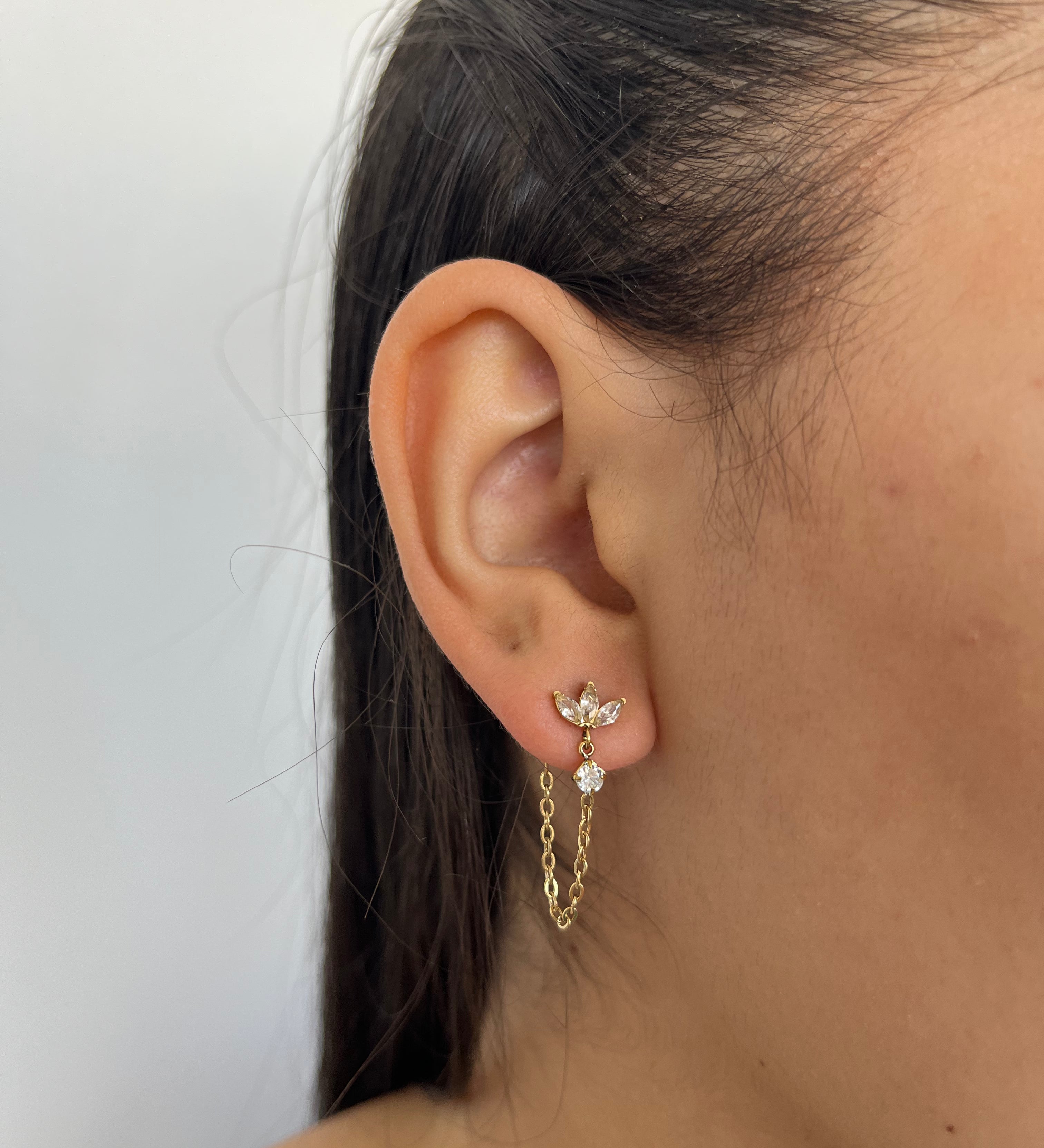 UNICRAFTALE 150pcs Boucles D'Oreilles Plates Plaqué Or 24K 8mm - Kit Fabrication Bijoux Acier Inoxydable