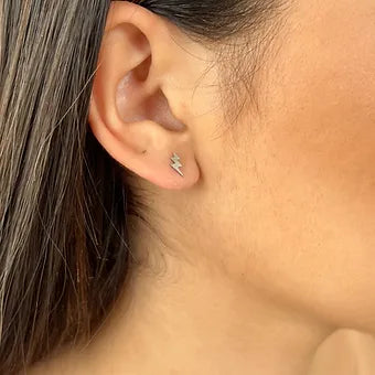 Boucles d'oreilles Eclair (existe en Doré ou Argenté)